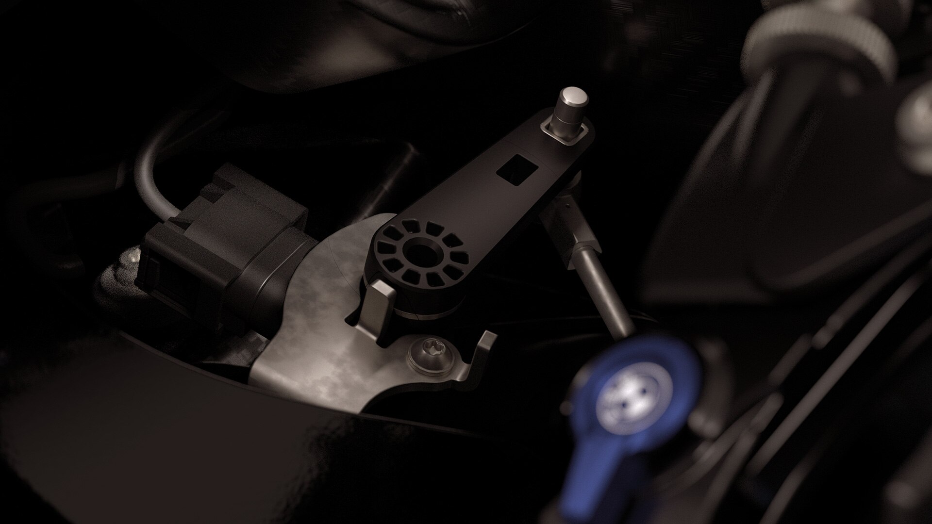 The steering angle sensor of the M 1000 RR